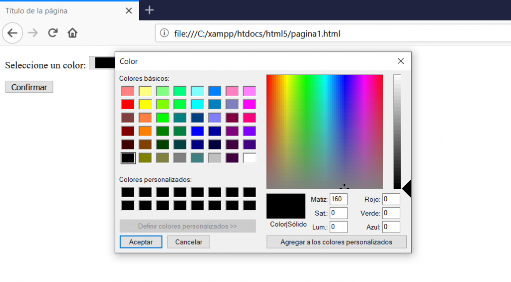 input color firefox