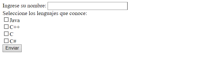 formulario checkbox html